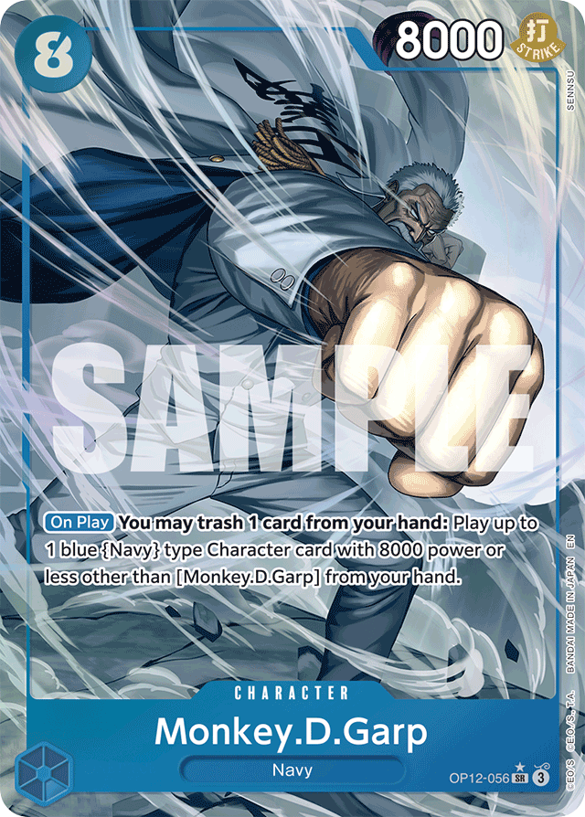 Monkey.D.Garp - OP12-056 - Super Rare (Alternate Art) - Legacy of the Master