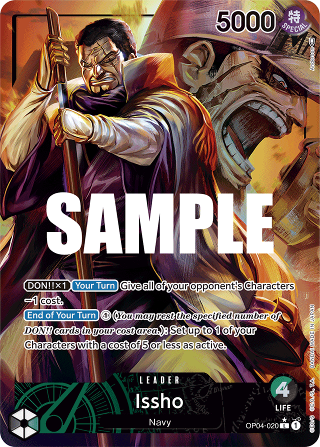 Issho - OP04-020 - Leader (Alternate Art) - Kingdoms of Intrigue