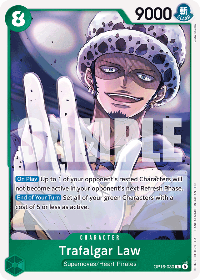 Trafalgar Law - OP16-030 - Rare - The Time Of Battle