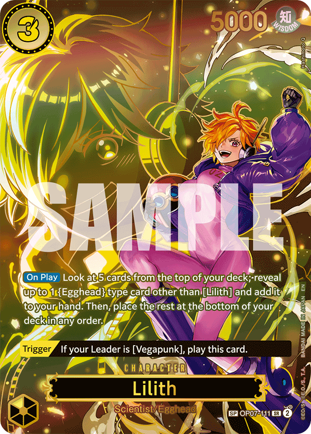 Lilith - OP07-111 - Super Rare (Special Alternate Art) - 500 Years In The Future