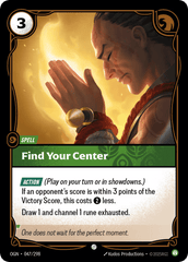 Find Your Center - 047/298 - Common - Origins