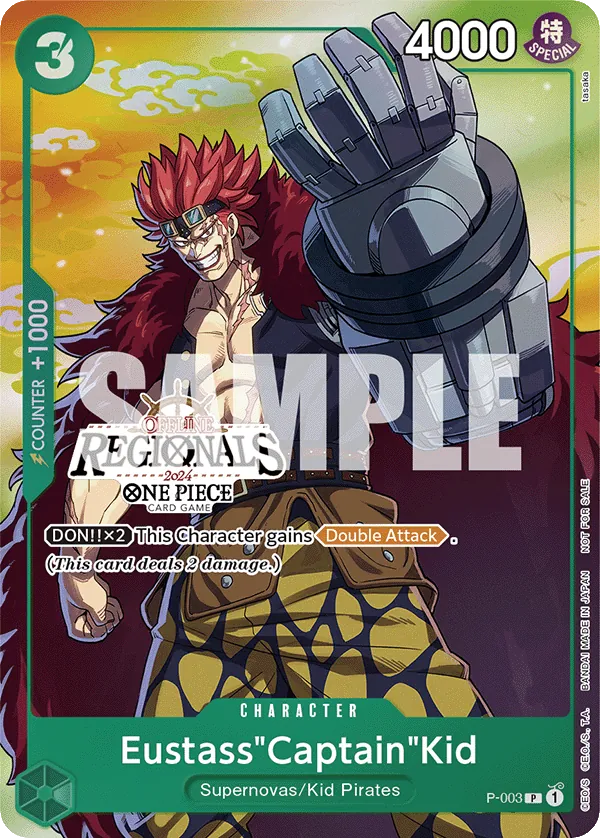 Eustass"Captain"Kid - P-003 - Promo (Regional Participant Stamp) - Promos