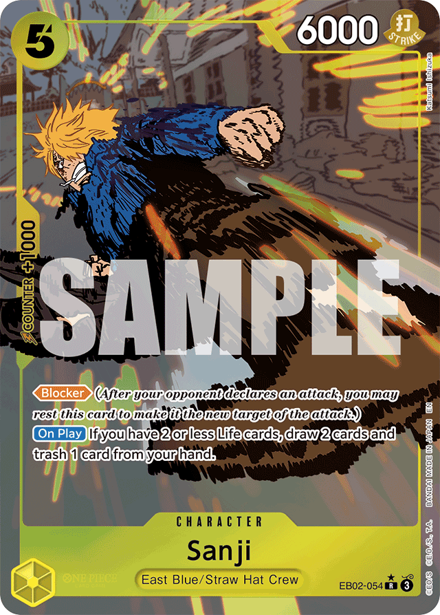 Sanji - EB02-054 - Rare (Alternate Art) - Anime 25th Collection
