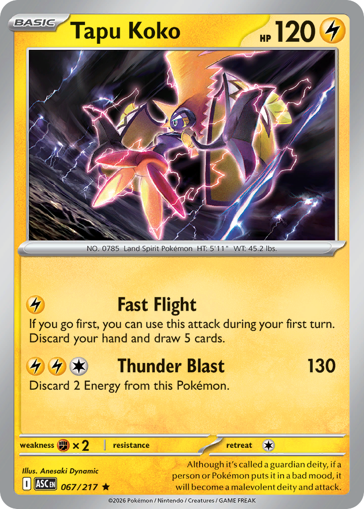 Tapu Koko - 067/217 - Ascended Heroes