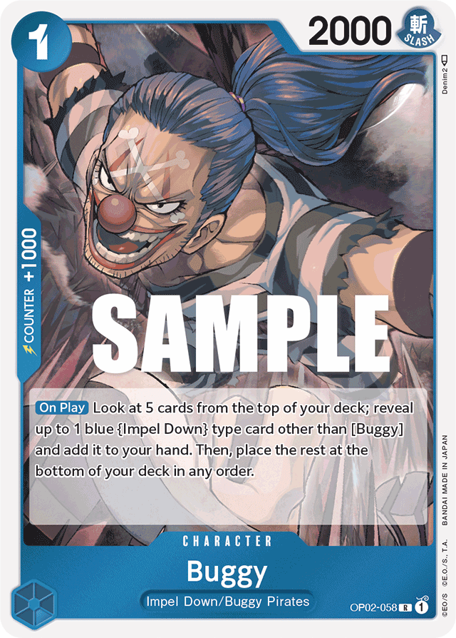 Buggy - OP02-058 - Rare - Paramount War
