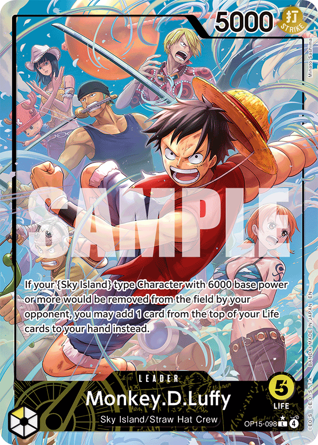 Monkey.D.Luffy - OP15-098 - Leader (Alternate Art) - Adventure on Kami's Island
