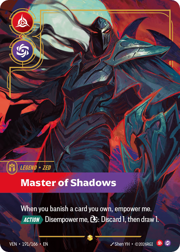Master Of Shadows - 191/166 - Rare - Vendetta