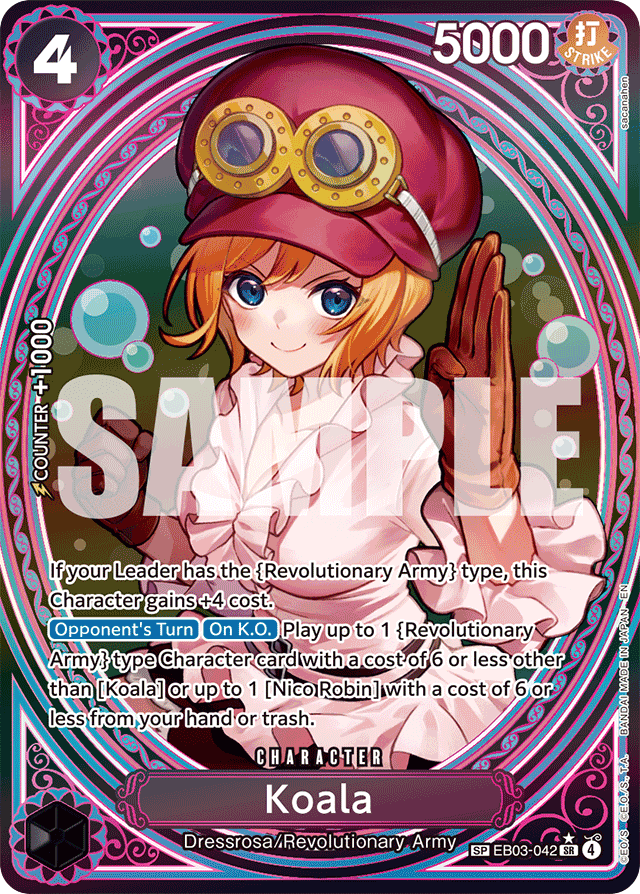 Koala - EB03-042 - Super Rare (Special Alternate Art) - Heroines Edition