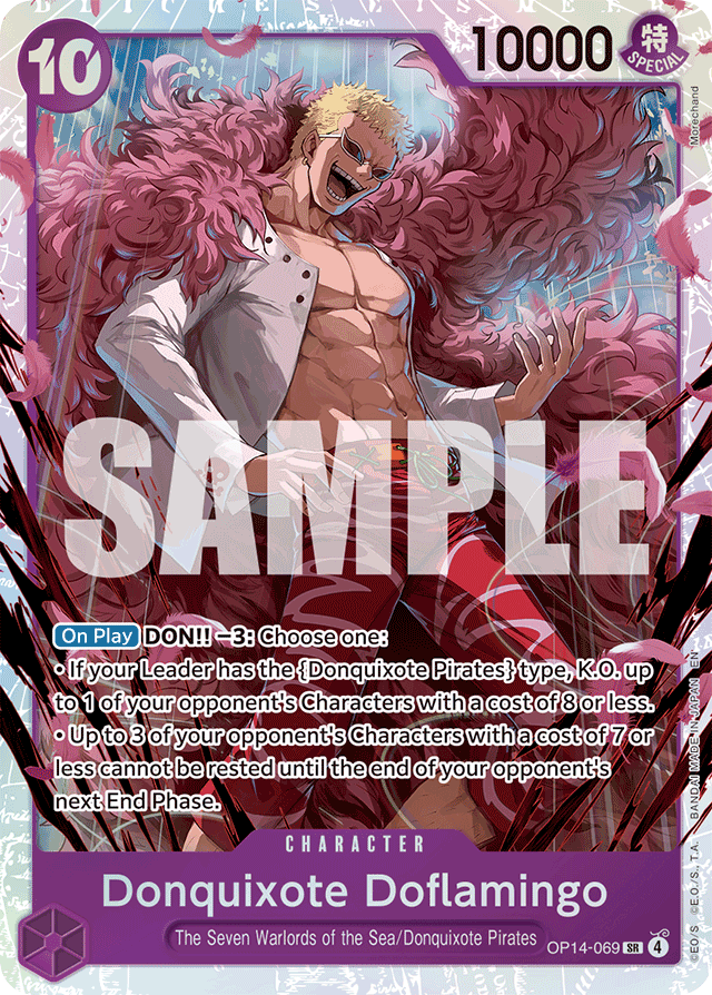 Donquixote Doflamingo - OP14-069 - Super Rare - The Azure Sea's Seven