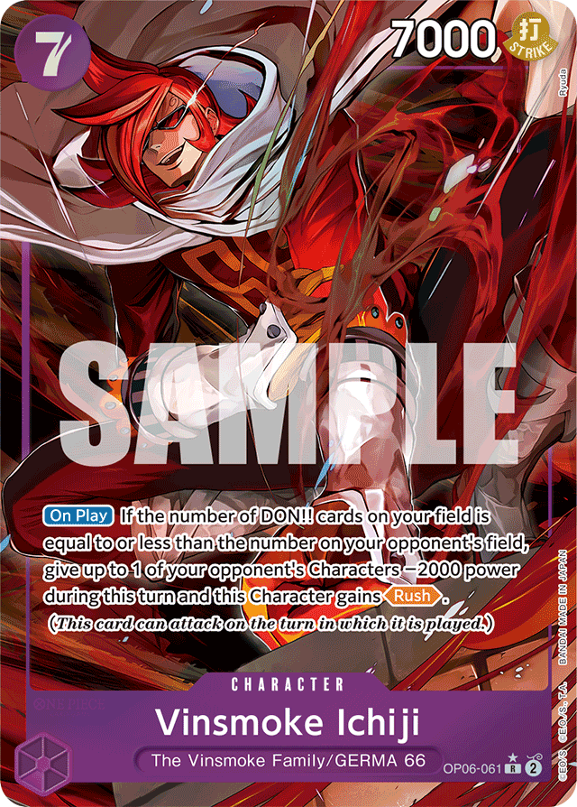 Vinsmoke Ichiji - OP06-061 - Rare (Alternate Art) - Wings of the Captain