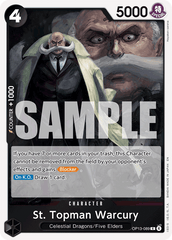 St. Topman Warcury - OP13-089 - Rare - Carrying On His Will