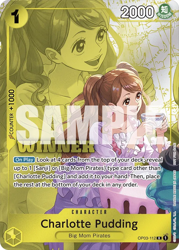 Charlotte Pudding - OP03-112 - Rare (Winner Stamp) - Pillars of Strength