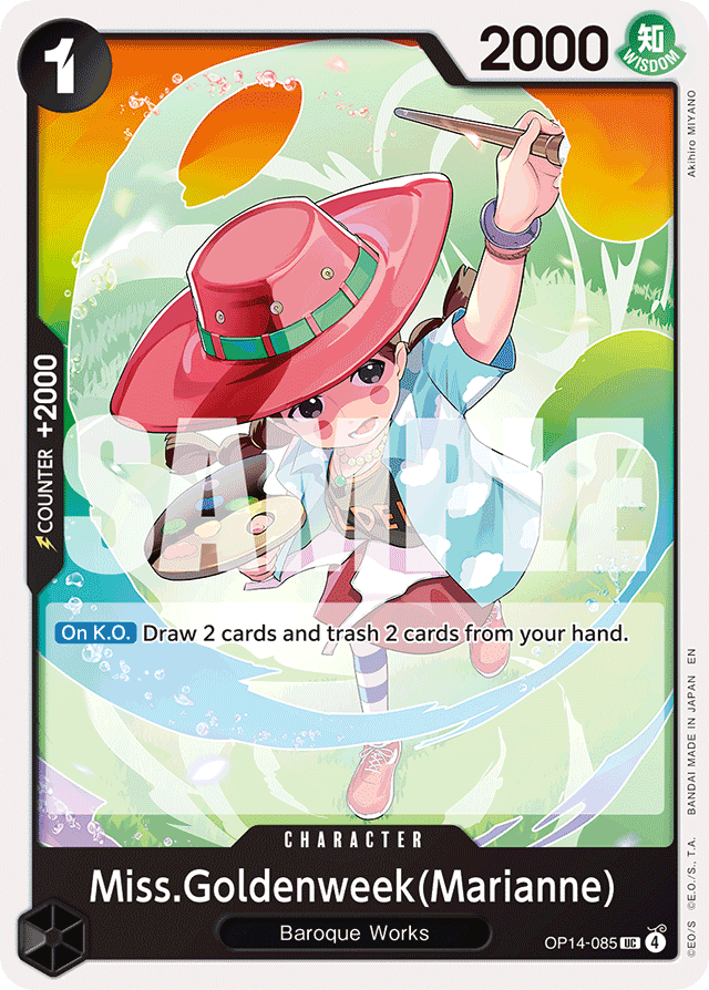 Miss.Goldenweek(Marianne) - OP14-085 - Uncommon - The Azure Sea's Seven