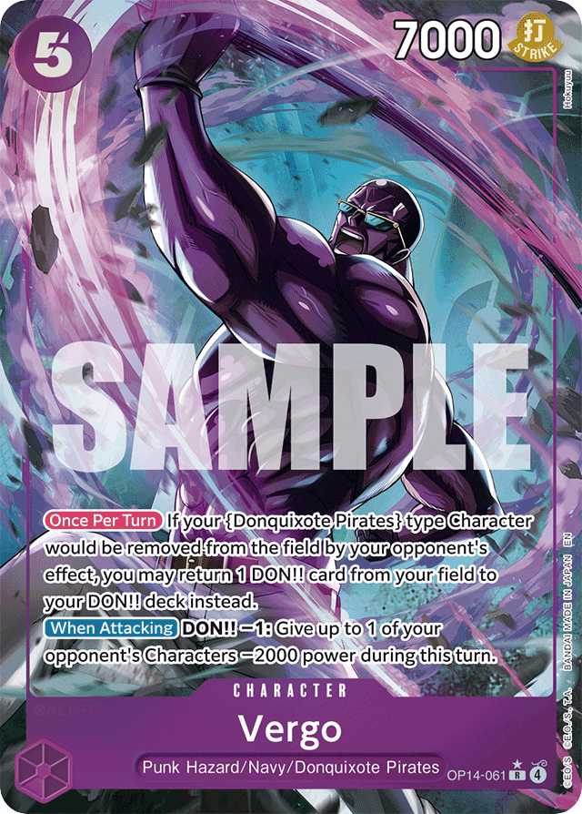 Vergo - OP14-061 - Rare (Alternate Art) - The Azure Sea's Seven