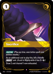 Sacrifice - 173/219 - Rare - Unleashed
