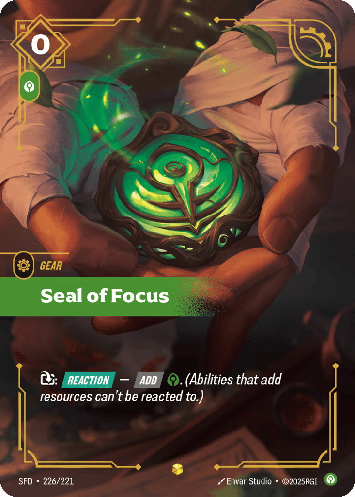 Seal Of Focus - 226/221 - Showcase - Spiritforged