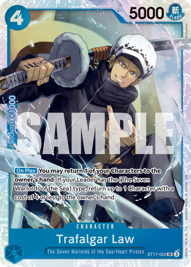 Trafalgar Law - ST17-002 - Super Rare (Reprint) - BLUE Donquixote Doflamingo