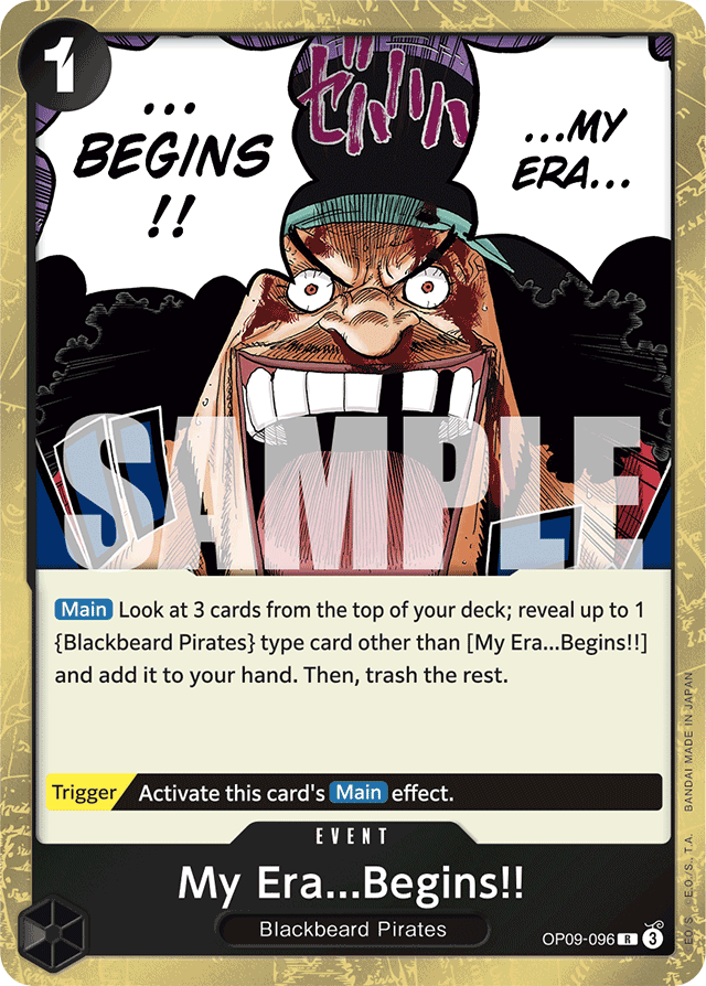 My Era...Begins!! - OP09-096 - Rare - Emperors In The New World