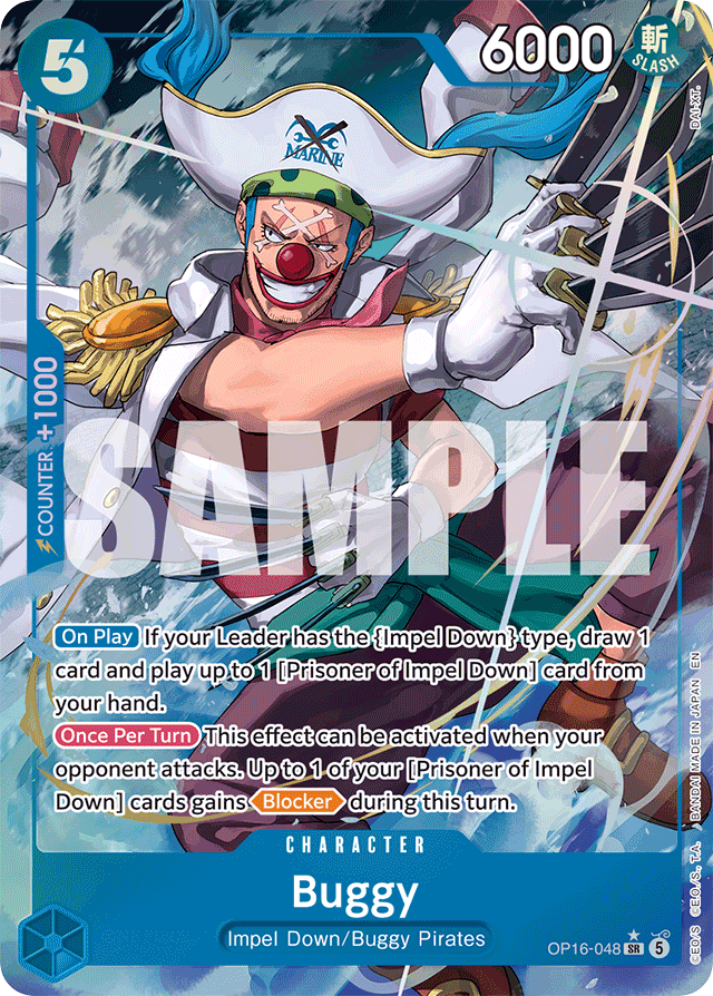 Buggy - OP16-048 - Super Rare (Alternate Art) - The Time Of Battle