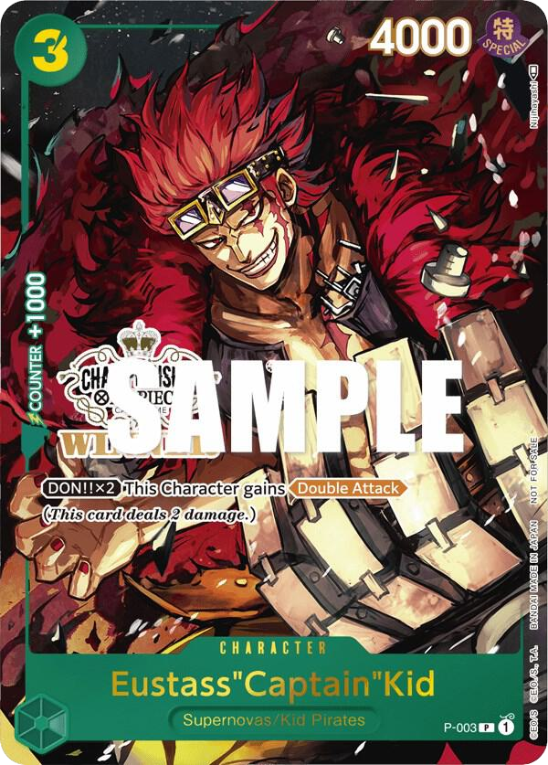 Eustass"Captain"Kid - P-003 - Promo (Store Championship Winner Stamp) - Promos