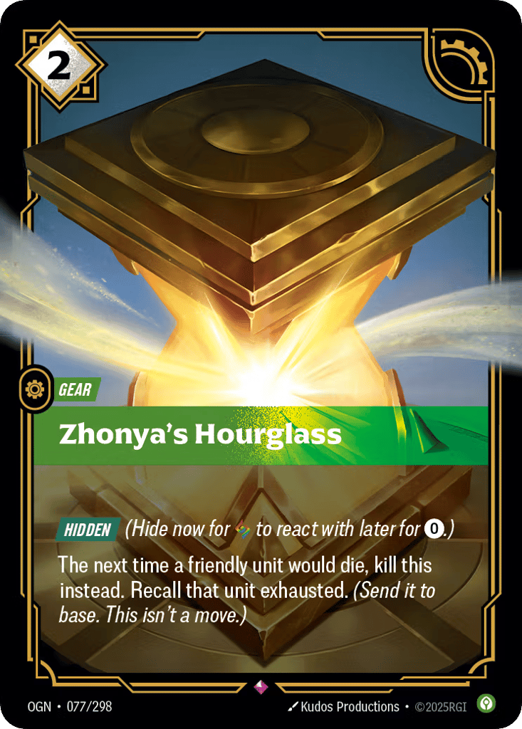Zhonya's Hourglass - 077/298 - Rare - Origins