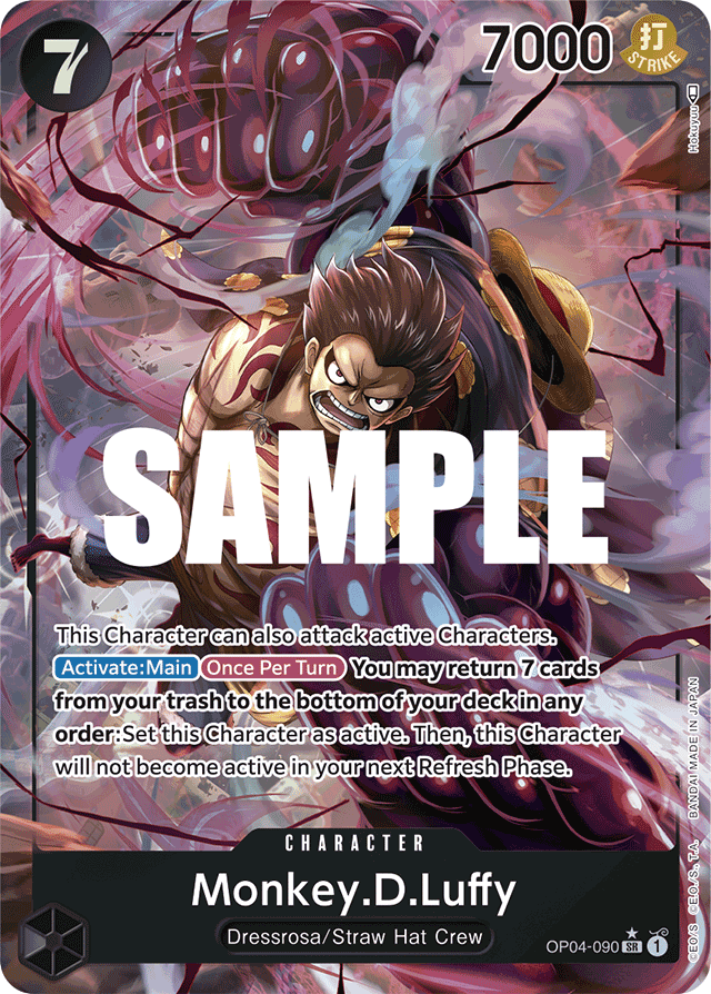 Monkey.D.Luffy - OP04-090 - Super Rare (Alternate Art) - Kingdoms of Intrigue