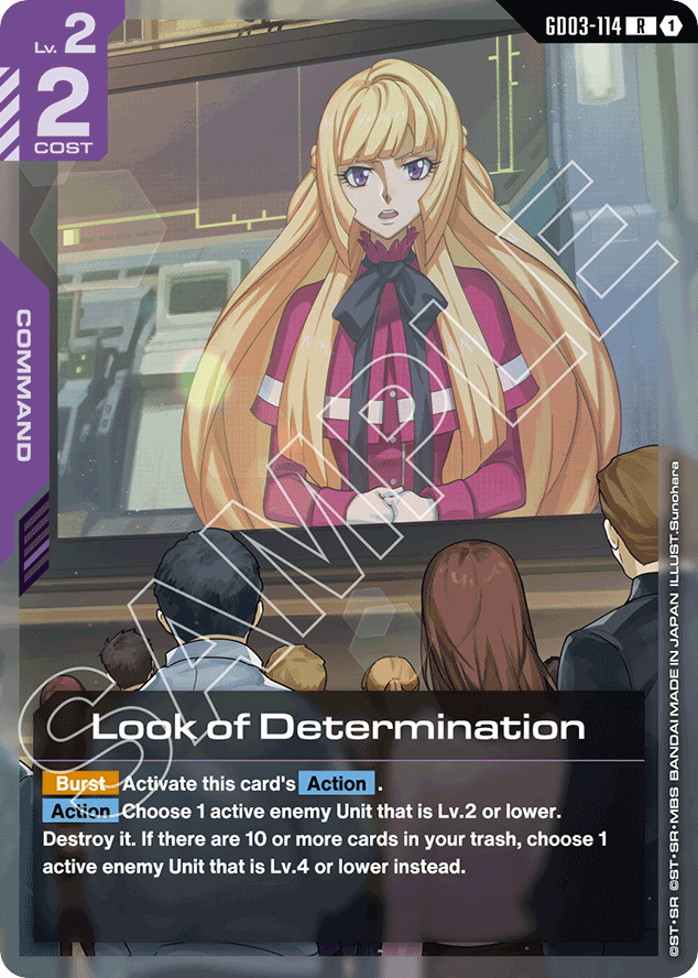 Look of Determination - GD03-114 - Rare - Steel Requiem