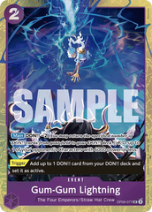 Gum-Gum Lightning - OP09-077 - Uncommon (Best Selection Vol4Alt Art) - Emperors In The New World