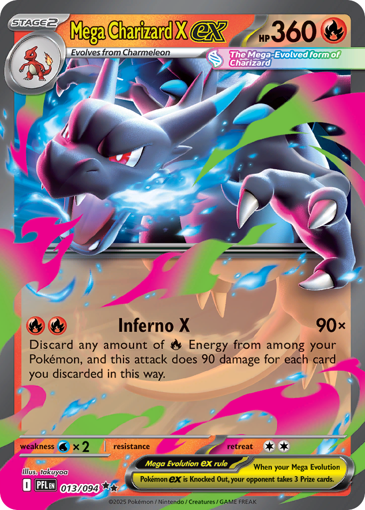 Mega Charizard X ex - 13/94 - Phantasmal Flames