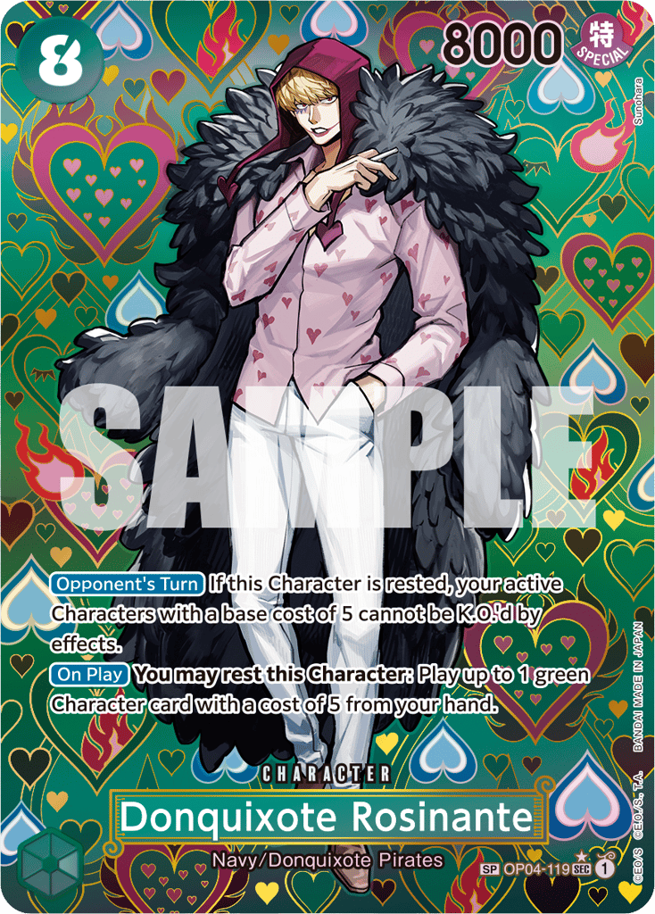 Donquixote Rosinante - OP04-119 - Secret Rare (Special Alternate Art) - Kingdoms of Intrigue