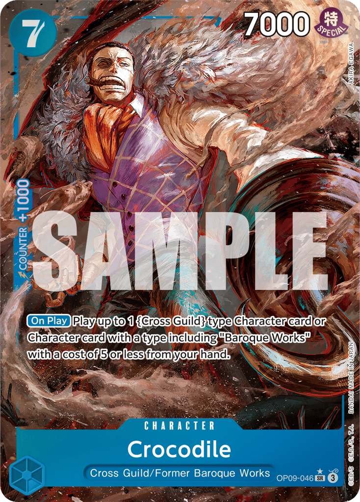 Crocodile - OP09-046 - Super Rare (Alternate Art) - Emperors In The New World