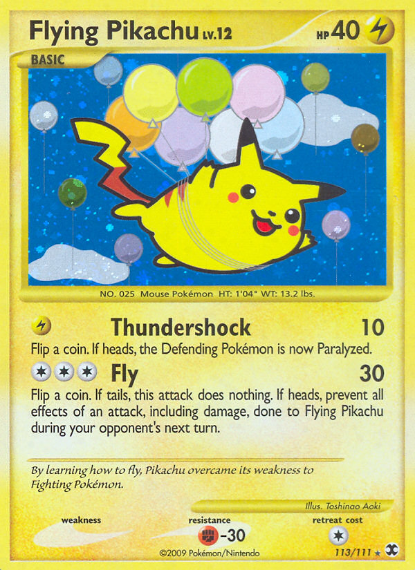 Flying Pikachu - 113/111 - Rising Rivals