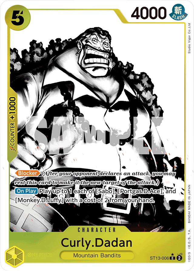 Curly.Dadan - ST13-006 - Common (Alternate Art) - Ultra Deck: The Three Brothers