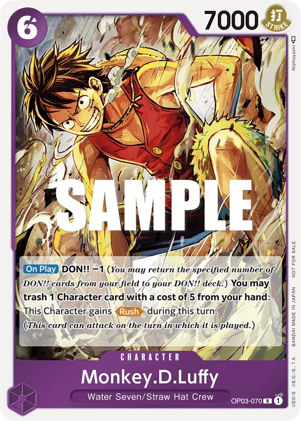 Monkey.D.Luffy - OP03-070 - Rare (Dash Pack Alt Art) - Pillars of Strength