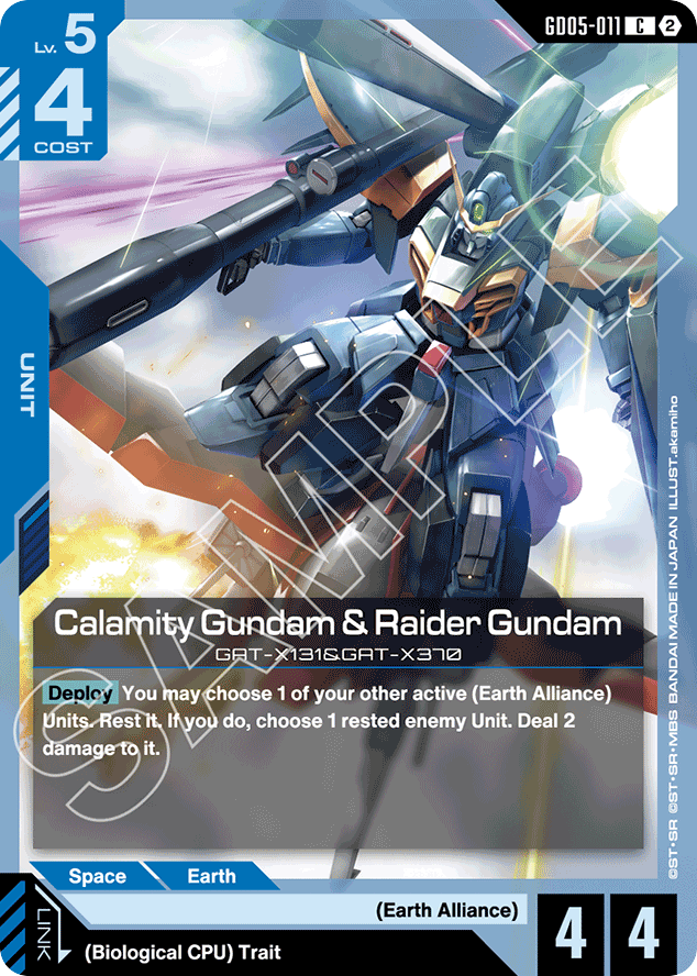 Calamity Gundam & Raider Gundam - GD05-011 - Common - Freedom Ascension
