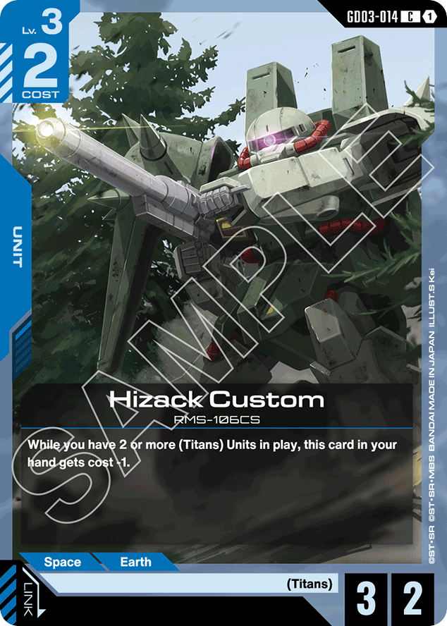 Hizack Custom - GD03-014 - Common - Steel Requiem