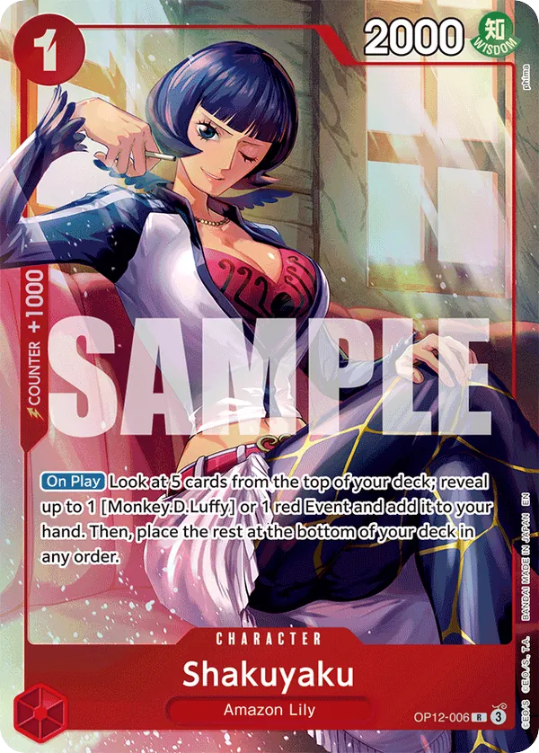 Shakuyaku - OP12-006 - Rare (Best Selection Vol5Alt Art) - Legacy of the Master