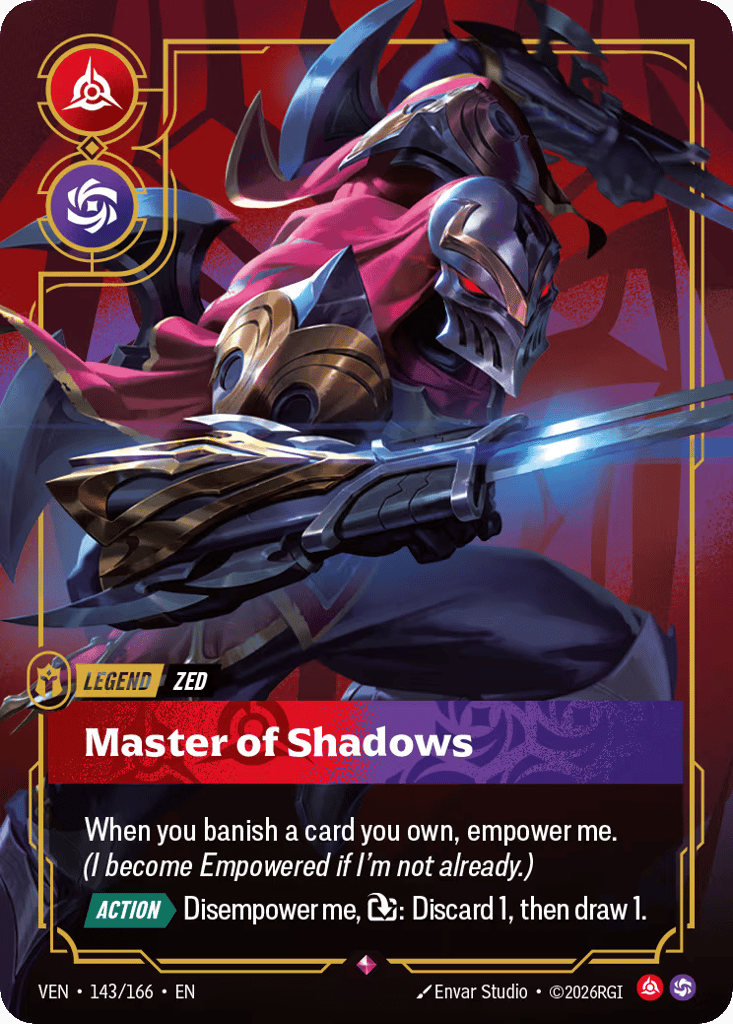 Master Of Shadows - 143/166 - Rare - Vendetta