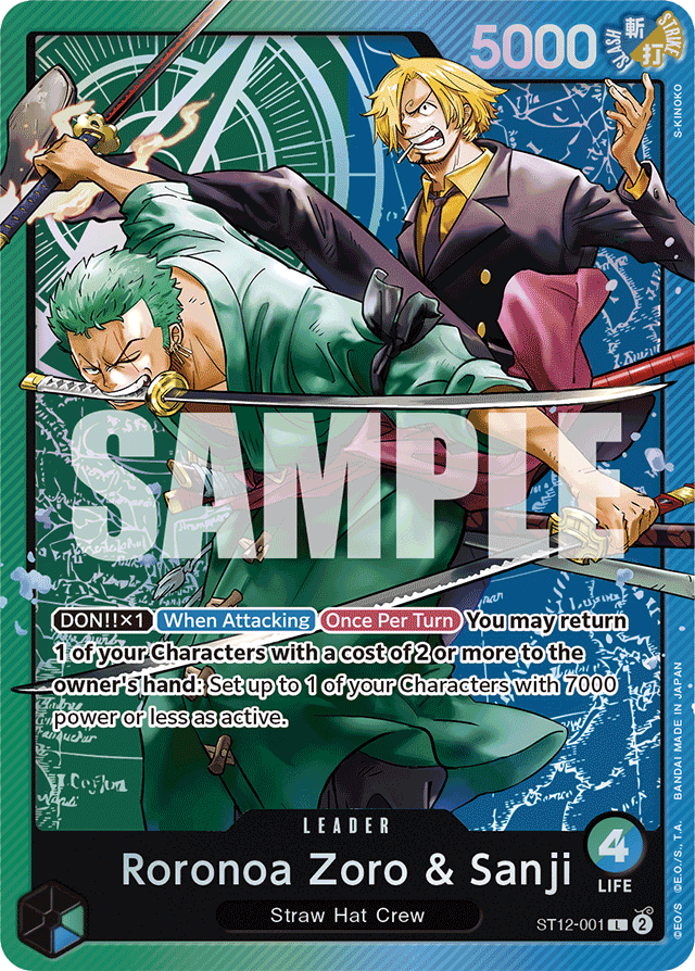 Roronoa Zoro & Sanji - ST12-001 - Leader - Zoro and Sanji