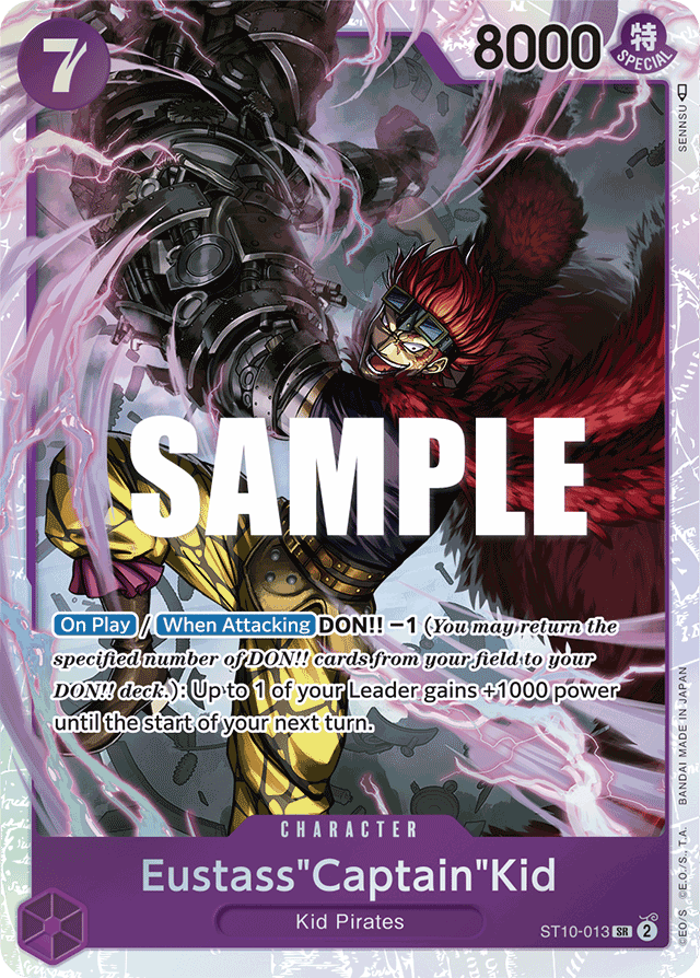 Eustass"Captain"Kid - ST10-013 - Super Rare - Ultra Deck: The Three Captains