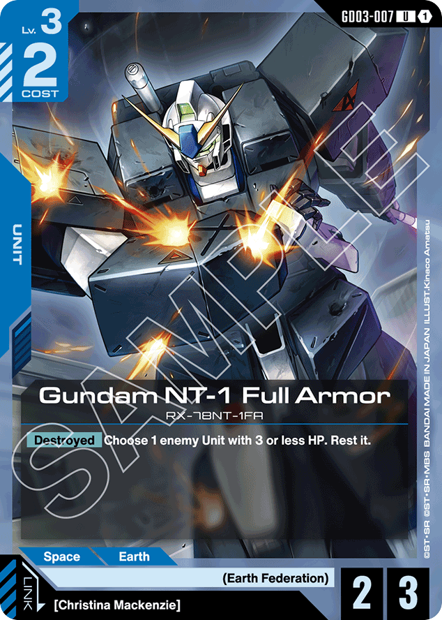 Gundam NT-1 Full Armor - GD03-007 - Uncommon - Steel Requiem
