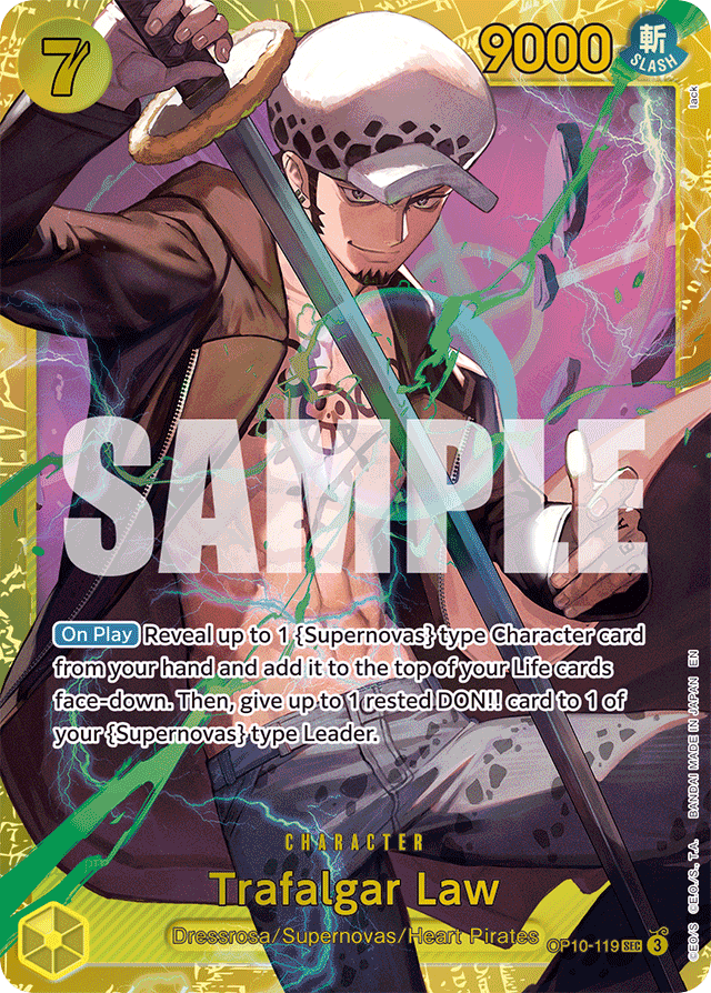 Trafalgar Law - OP10-119 - Secret Rare (Reprint) - Royal Blood