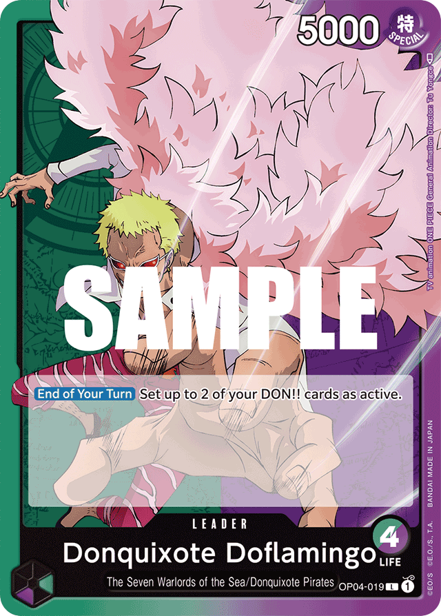Donquixote Doflamingo - OP04-019 - Leader - Kingdoms of Intrigue