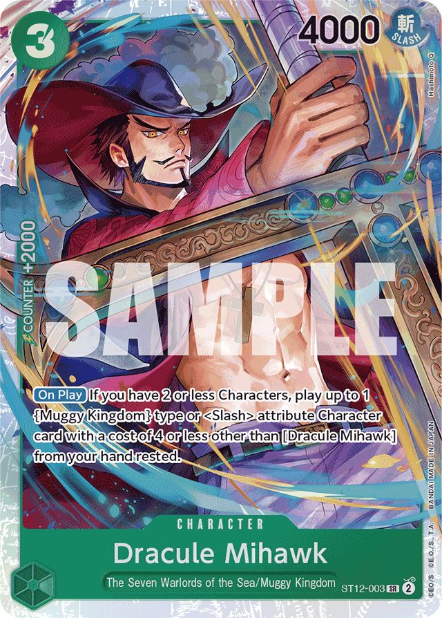 Dracule Mihawk - ST12-003 - Super Rare - Zoro and Sanji