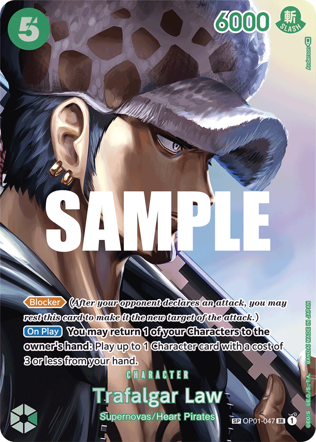Trafalgar Law - OP01-047 - Super Rare (Special Alternate Art) - Romance Dawn