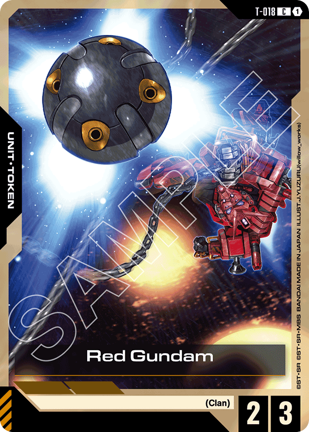 Red Gundam - T-018 - Common - Tokens