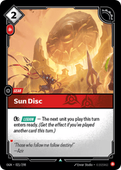 Sun Disc - 021/298 - Uncommon - Origins