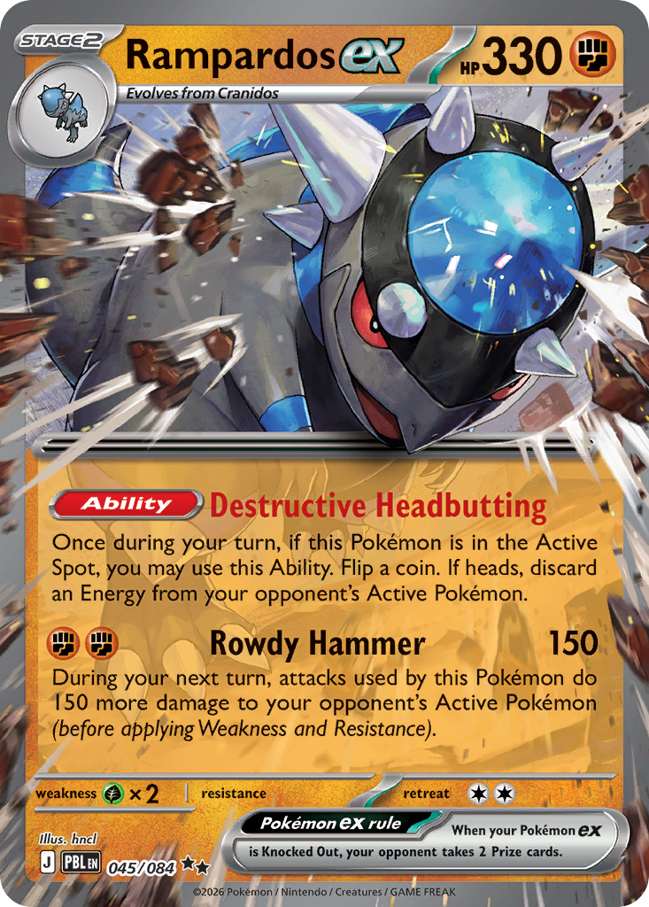 Rampardos ex - 45/84 - Pitch Black