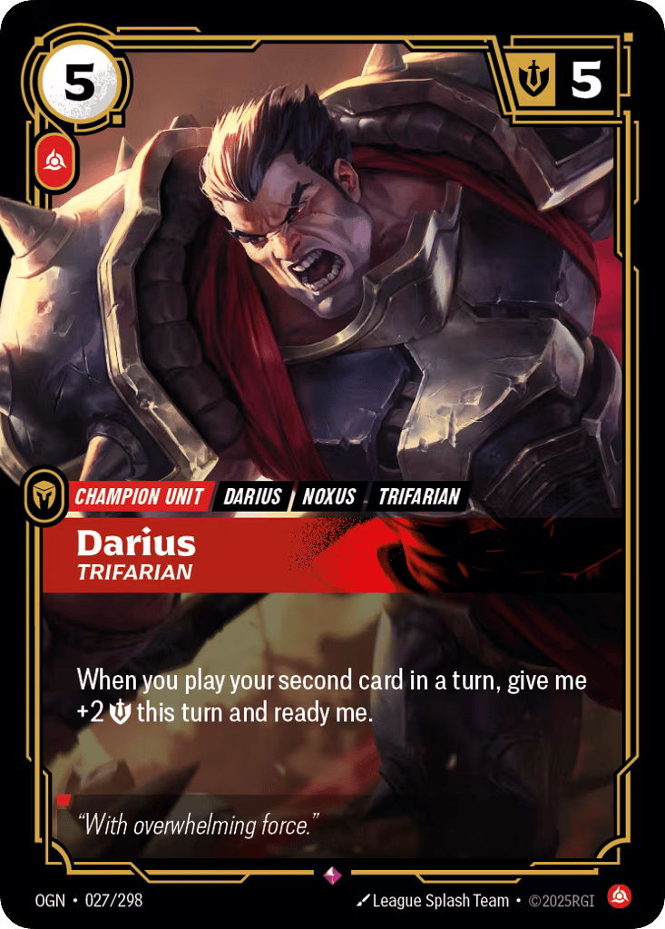 Darius, Trifarian - 027/298 - Rare - Origins