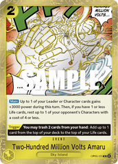 Two-Hundred Million Volts Amaru - OP05-115 - Rare - Awakening of the New Era